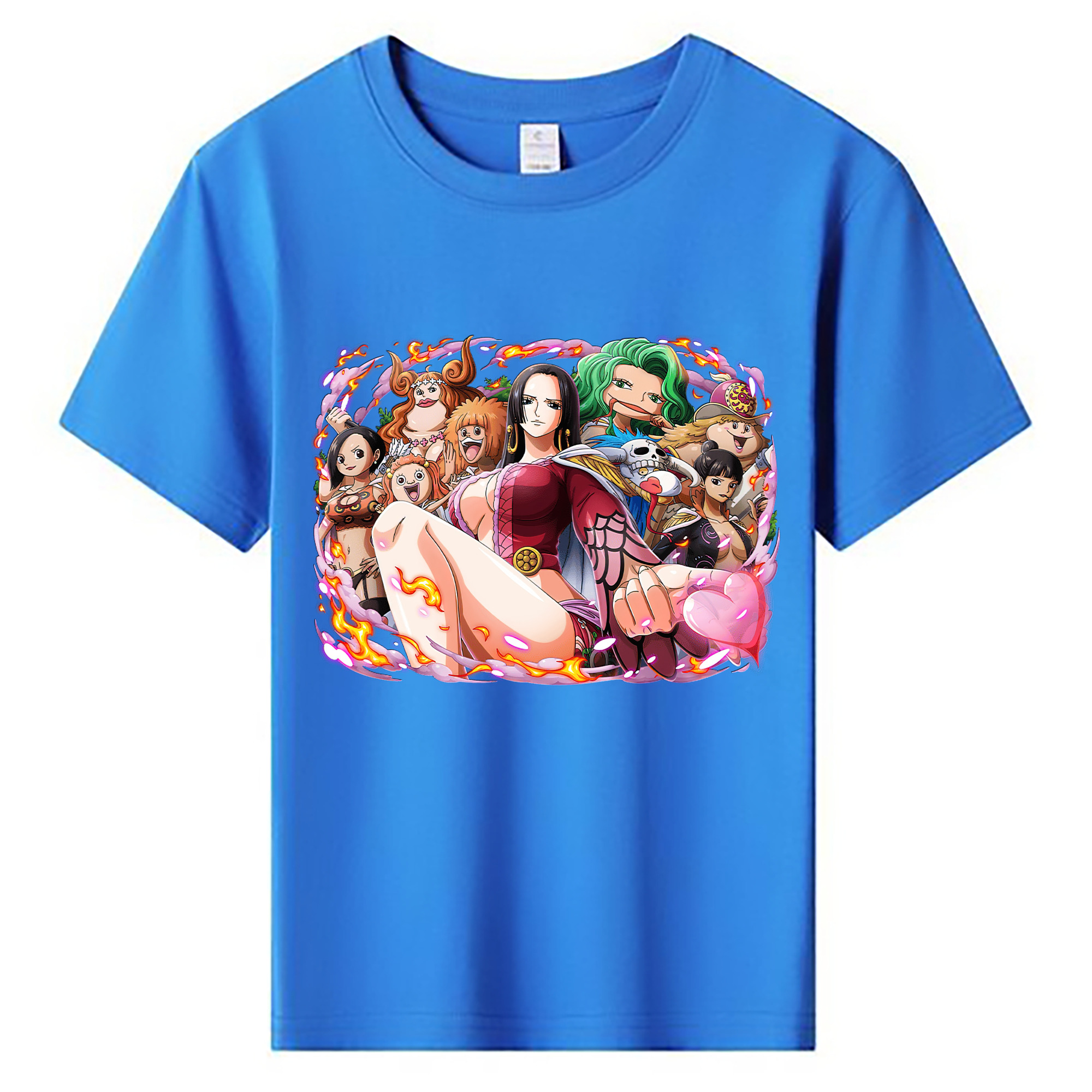 ワンピース ボア・ハンコック ONE PIECE Boa·Hancock 綿100％キッズTシャツ（フロントプリント）